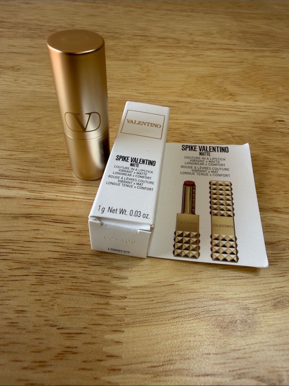 Valentino 134R Mini Spike Matte Lipstick NIB - Picture 12 of 13